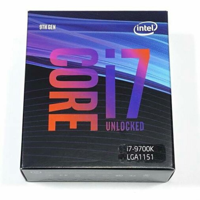 PCパーツintel Core i7 9700K (未使用)