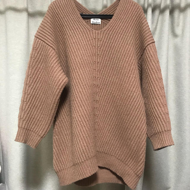 ACNE STUDIOS DEKA L WOOL ニット ワンピース 茶色 新品 直営の通販