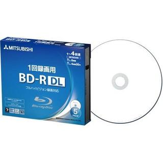 ミツビシ(三菱)の三菱 録画用 5枚 BD-R DL 1-4倍速 50GB ブルーレイ(ブルーレイレコーダー)