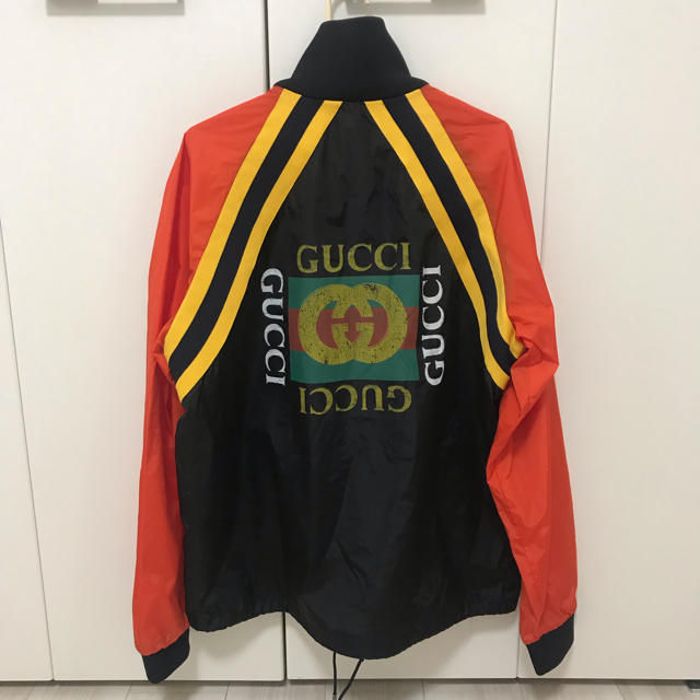 Gucci - GUCCI グッチ ロゴ ナイロンジャケット