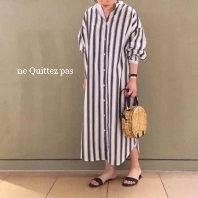 Plage - 美品⭐️ne Quittez pas/ヌキテパ/ストライプ 長袖シャツ Plage - 美品⭐️ne Quittez pas/ヌキテパ/ストライプ 長袖シャツ