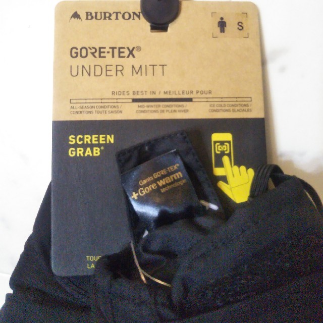BURTON　GORE-TEX　アンダーミットSサイズ