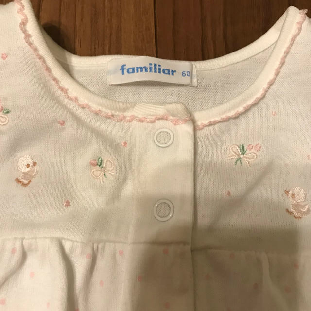 familiar(ファミリア)のくまさん専用familiar ファミリア ロンパース 60 キッズ/ベビー/マタニティのベビー服(~85cm)(ロンパース)の商品写真