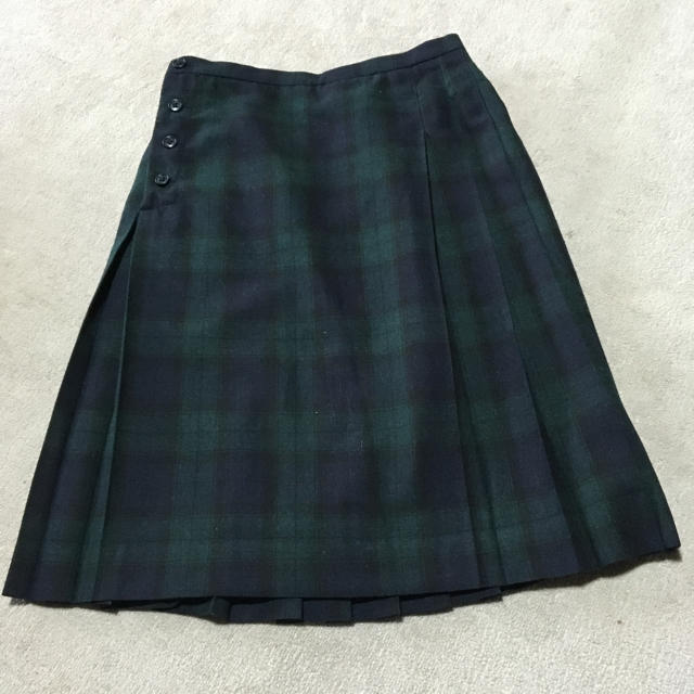 MUJI (無印良品)(ムジルシリョウヒン)の無印良品 チェックスカート レディースのスカート(ひざ丈スカート)の商品写真