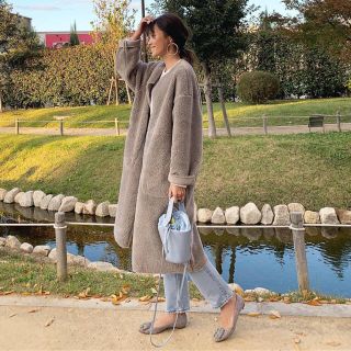 ザラ(ZARA)のZARA リバーシブル ボア コート(ロングコート)