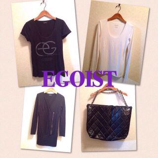 エゴイスト(EGOIST)のエゴイスト4点カットソーチェーンバッグ(Tシャツ(半袖/袖なし))