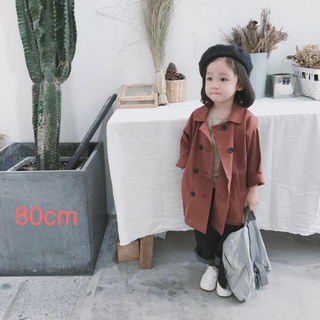 ザラキッズ(ZARA KIDS)の韓国子供服♡ブラウントレンチコート 80(コート)