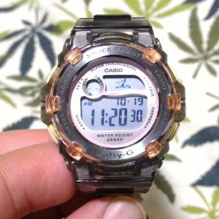 ベビージー(Baby-G)のCASIO Baby-G bg-3000　ジーショック　ブラックスケルトン(腕時計)