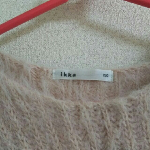 ikka(イッカ)のikkaファーニット【girl150cm】美品☆ キッズ/ベビー/マタニティのキッズ服女の子用(90cm~)(ニット)の商品写真