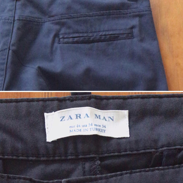 ZARA(ザラ)のZARA   ネイビーパンツ   美品！！   ザラ メンズのパンツ(ワークパンツ/カーゴパンツ)の商品写真