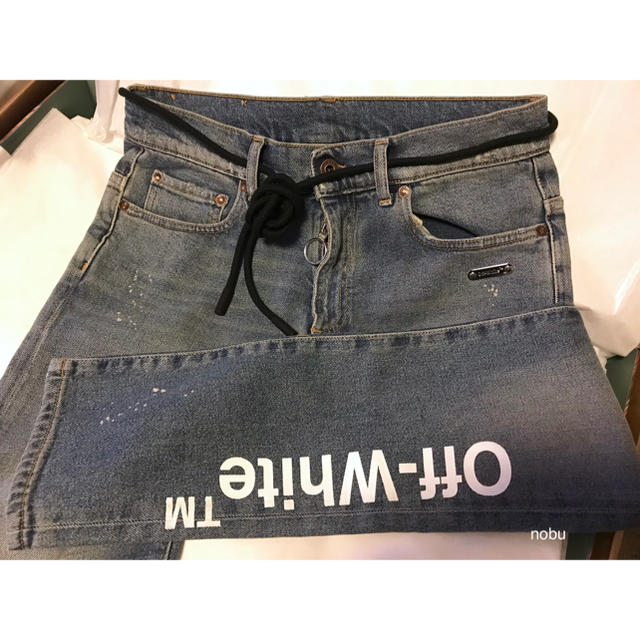 非常に高い品質 OFF-WHITE - OFF-WHITE - Skinny Jeans Vintage Wash