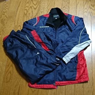 ディアドラ(DIADORA)の中古 DIADORAウィンドブレーカー上下160紺(ウェア)