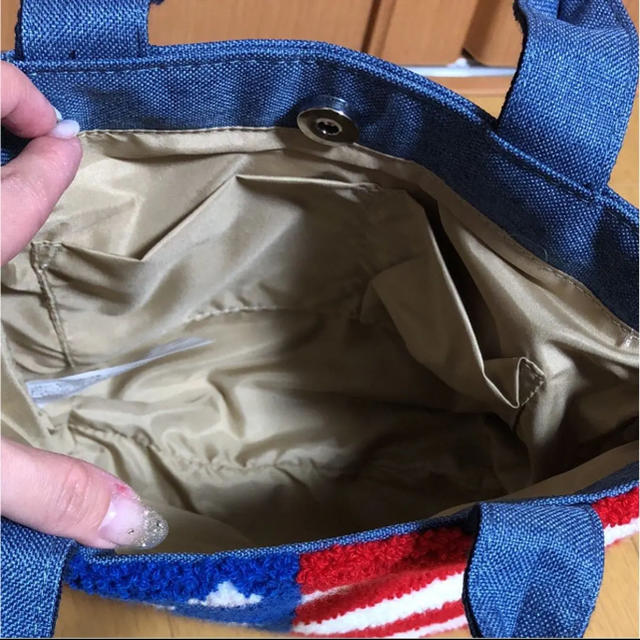 しまむら(シマムラ)の未使用 ユニオンジャック  星条旗 アメリカ 星 ロンハーマン トート レディースのバッグ(トートバッグ)の商品写真