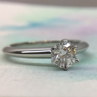 ティファニー(Tiffany & Co.)の【定価約80万】ティファニー 0.47ct 3EX ソリティア ダイヤ リング(リング(指輪))