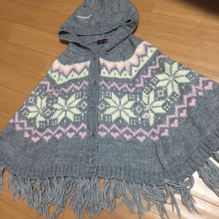 ラブトキシック(lovetoxic)のラブトキシックLOVETOXICニットポンチョ(ジャケット/上着)