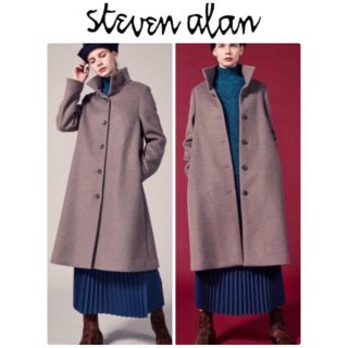 steven alan リネンスタンドカラーコート