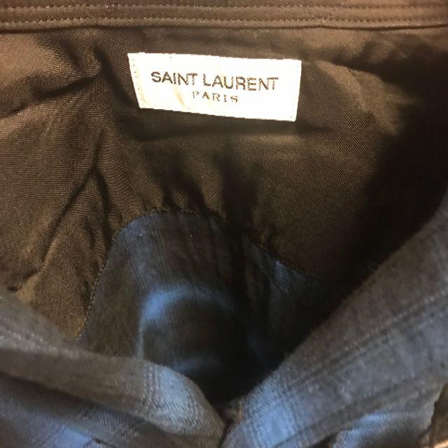 Saint Laurent(サンローラン)の【値下げ】SAINT LAURENT PARIS　チェックシャツ　Sサイズ メンズのトップス(シャツ)の商品写真