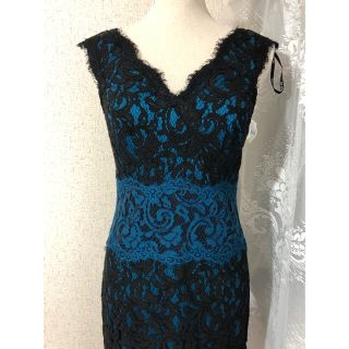 タダシショウジ(TADASHI SHOJI)の新品 タダシショージ ワンピース ドレス 総レース　フレア(ひざ丈ワンピース)