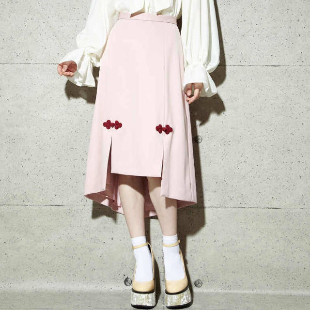 PAMEO POSE(パメオポーズ)の新品 Pameo pose CHINESE BUTTON SKIRT レディースのスカート(ロングスカート)の商品写真