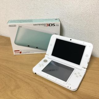 ニンテンドー3DS(ニンテンドー3DS)のニンテンドー3DS LL 本体 ミント×ホワイト(携帯用ゲーム機本体)