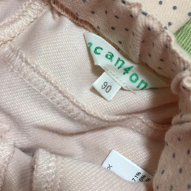 3can4on(サンカンシオン)の3can4on 薄ピンクドットパンツ 90センチ キッズ/ベビー/マタニティのキッズ服女の子用(90cm~)(パンツ/スパッツ)の商品写真