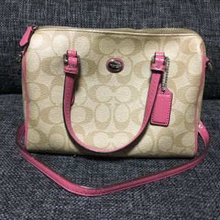 コーチ(COACH)のなまず様専用 coach ショルダーバッグ ピンク(ショルダーバッグ)