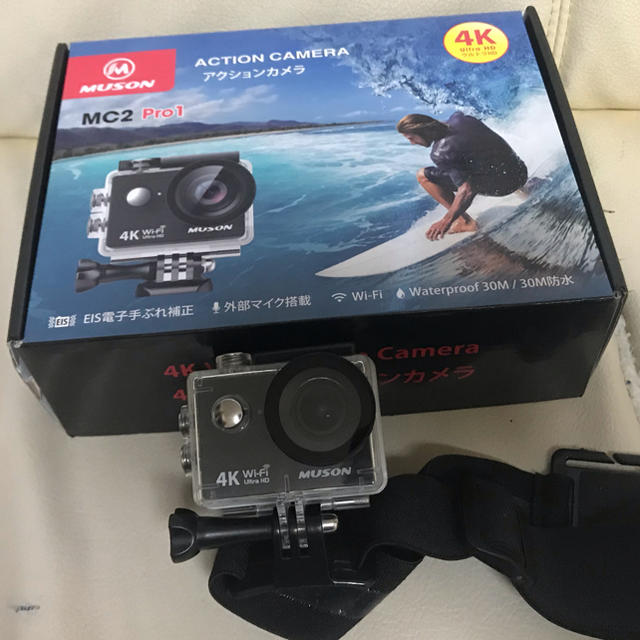GoPro - ムソン アクションカメラ ヘッドマウント付き!の通販 by k