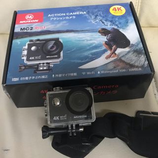 ゴープロ(GoPro)のムソン アクションカメラ ヘッドマウント付き！(コンパクトデジタルカメラ)