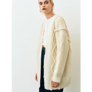 ユナイテッドアローズ(UNITED ARROWS)のCLANE ケーブルニットカーディガン(カーディガン)