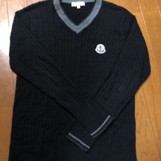 モンクレール(MONCLER)のMONCLER Ｖネックセーター BLACK(ニット/セーター)