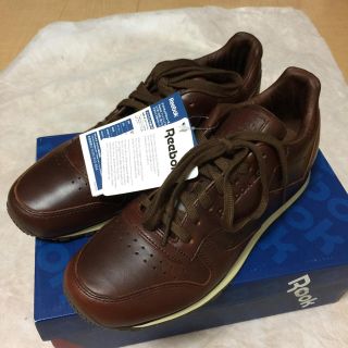 リーボック(Reebok)のリーボック レザー ３０周年記念 CL LTHR LUX 赤茶 ホーウィンレザー(スニーカー)