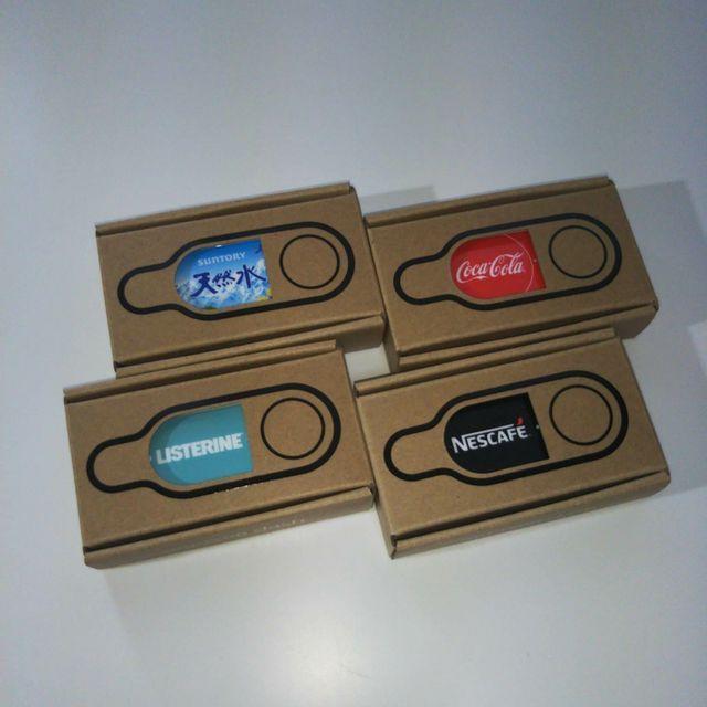 Amazon Dash Button／4種類セット 【アマゾン ダッシュ ボタン インテリア/住まい/日用品の日用品/生活雑貨/旅行(日用品/生活雑貨)の商品写真