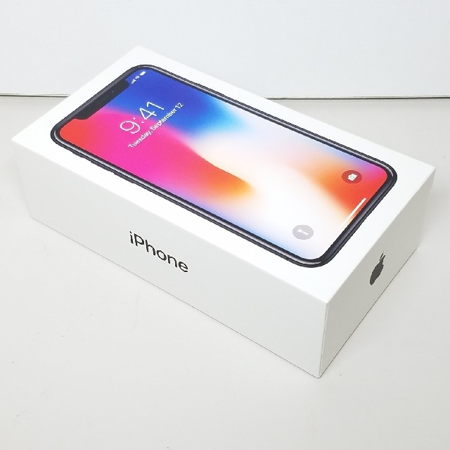 スマートフォン/携帯電話スマホ市場☆新品未使用☆iPhoneX 64GB ソフトバンク スペースグレイ