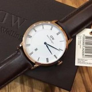 ダニエルウェリントン(Daniel Wellington)の【国内保証付】ダニエルウェリントン 38mm ゴールド ブラウン(腕時計(アナログ))