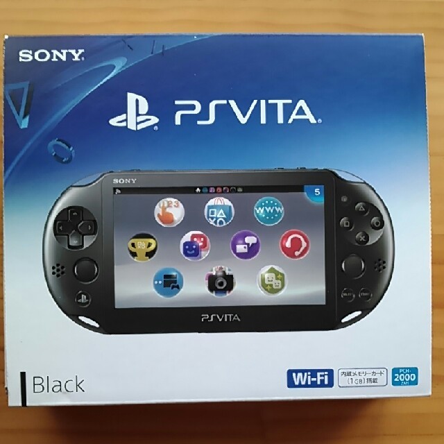 日本販売店舗 PlayStation Vita 本体　8gb メモリーカード付き。 携帯用ゲーム本体