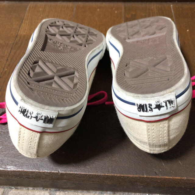 CONVERSE(コンバース)のゆき様専用オールスターキッズスニーカー17cm生成り★中古 キッズ/ベビー/マタニティのキッズ靴/シューズ(15cm~)(スニーカー)の商品写真