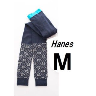 ヘインズ(Hanes)の新品*M* ヘインズ*雪柄タイツ　レギンス*Hanes(レギンス/スパッツ)