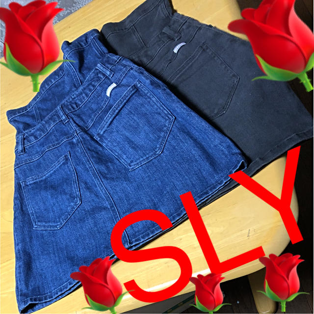 SLY(スライ)のSLYハイウエストストレッチデニムスカ2枚🌹1枚¥8600 レディースのスカート(ミニスカート)の商品写真