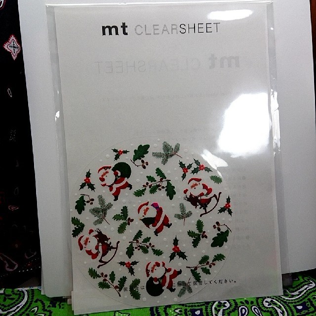 mt(エムティー)のmt CLEAR SHEET 限定クリスマス 3枚セット インテリア/住まい/日用品の文房具(その他)の商品写真