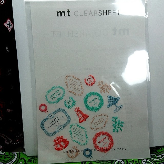 mt(エムティー)のmt CLEAR SHEET 限定クリスマス 3枚セット インテリア/住まい/日用品の文房具(その他)の商品写真