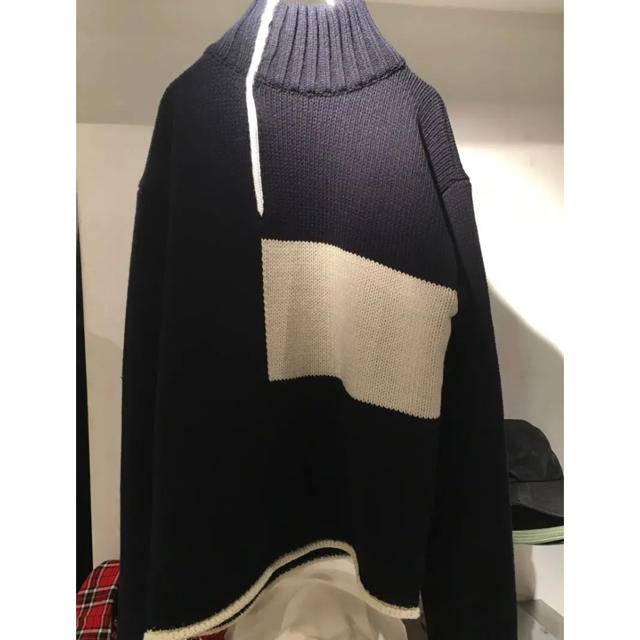 Maison Martin Margiela(マルタンマルジェラ)のkudos 18aw white square pullover knit メンズのトップス(ニット/セーター)の商品写真