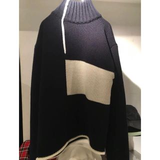 マルタンマルジェラ(Maison Martin Margiela)のkudos 18aw white square pullover knit(ニット/セーター)