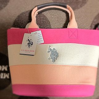 ポロラルフローレン(POLO RALPH LAUREN)のUS POLO ASSN ワイドボーダートートバッグ(トートバッグ)