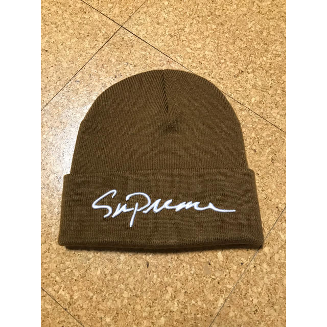 Supreme ビーニー ブラウン オンライン購入帽子