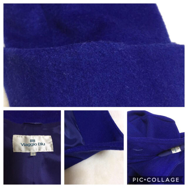 VIAGGIO BLU(ビアッジョブルー)のビアッジョブルー ❤️ ブルーのコート レディースのジャケット/アウター(ロングコート)の商品写真
