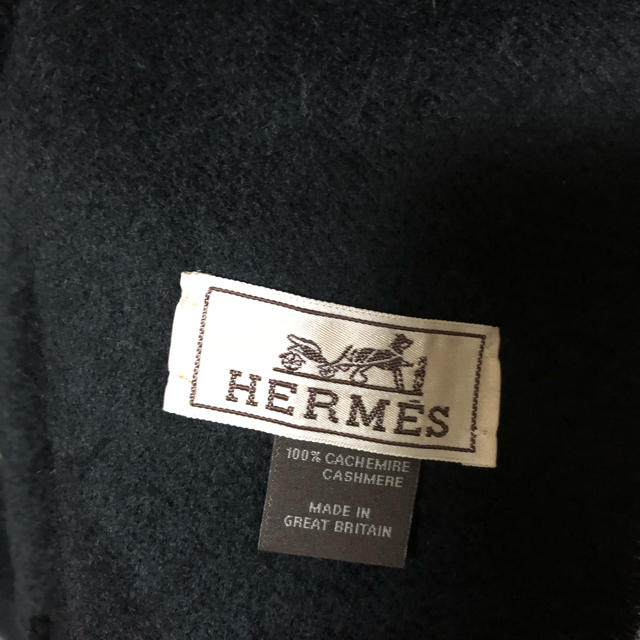 Hermes マフラー ブラックの通販 by ___9139｜エルメスならラクマ - HERMES カシミア 正規店新品