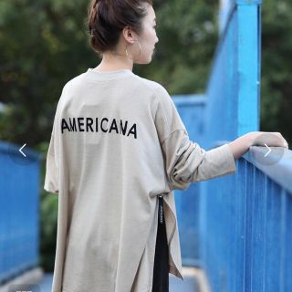 アメリカーナ(AMERICANA)の新品  アメリカーナ   ハイネックサイドジップスウェット(トレーナー/スウェット)