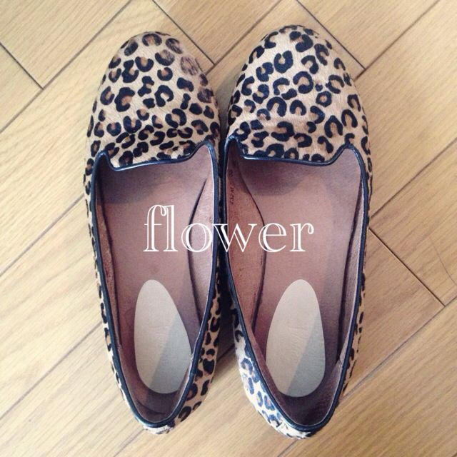 flower(フラワー)のレオパードぺたんこシューズ レディースの靴/シューズ(ハイヒール/パンプス)の商品写真