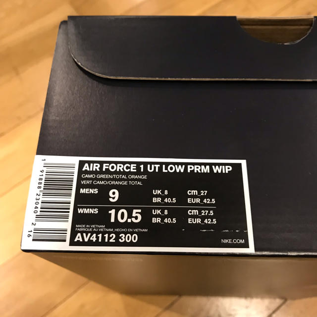 NIKE(ナイキ)の【送料込】nike×carhartt air force 1 27.0cm メンズの靴/シューズ(スニーカー)の商品写真