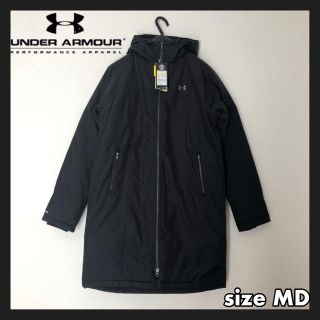 アンダーアーマー(UNDER ARMOUR)のアンダーアーマー レディース 新品 ベンチコート ロングコート ブラック(ロングコート)